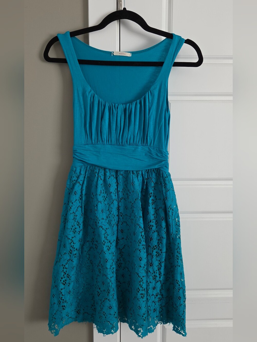 Lace Turquoise Tea Dress